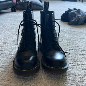 Doc Marten Black Lace Up Boots Size 7.5